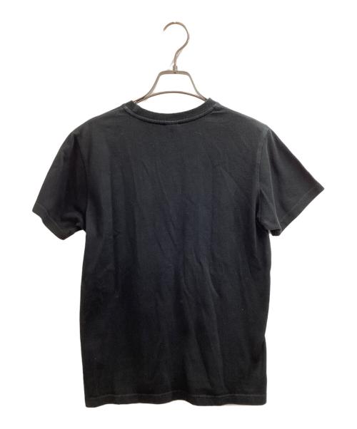 courreges（クレージュ）courreges (クレージュ) ロゴTシャツ ブラック サイズ:38の古着・服飾アイテム
