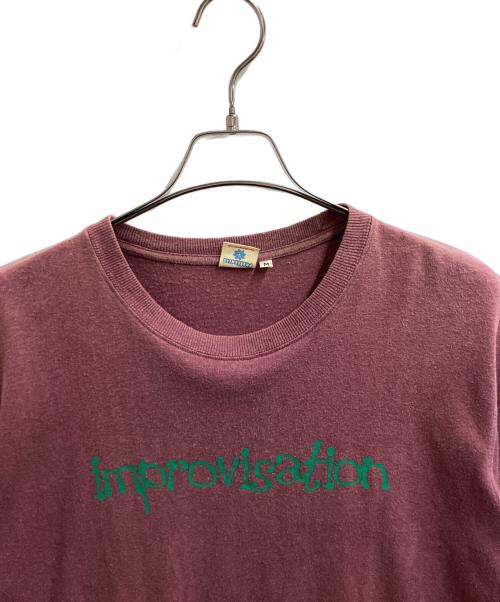 THC（ティーエイチシー）THC (ティーエイチシー) ヘンプ混Ｔシャツ パープル サイズ:Mの古着・服飾アイテム