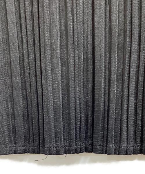 PLEATS PLEASE（プリーツプリーズ）PLEATS PLEASE (プリーツプリーズ) BASICS ハイネックプリーツカットソー / PP05JK104 ブラック サイズ:3の古着・服飾アイテム