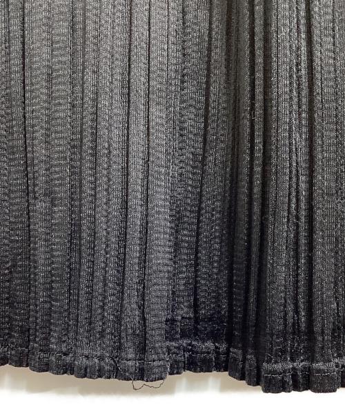 PLEATS PLEASE（プリーツプリーズ）PLEATS PLEASE (プリーツプリーズ) BASICS ハイネックプリーツカットソー / PP05JK104 ブラック サイズ:3の古着・服飾アイテム