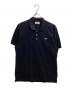 MAISON KITSUNE（メゾンキツネ）の古着「TRICOLOR FOX PATCH CLASSIC POLO / AM00200KJ7002 / トリコロールフォックスパッチクラシックポロ」｜ブラック