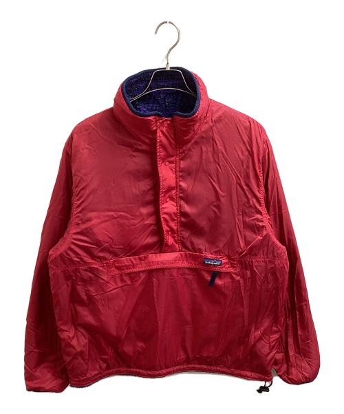 Patagonia（パタゴニア）Patagonia (パタゴニア) リバーシブルグリセードジャケット/サラサ柄 96年/USA製 レッド×パープル サイズ:Lの古着・服飾アイテム