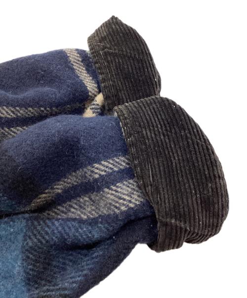 WOOLRICH（ウールリッチ）WOOLRICH (ウールリッチ) チェック柄ハーフジップウールシャツ ブルー サイズ:Mの古着・服飾アイテム