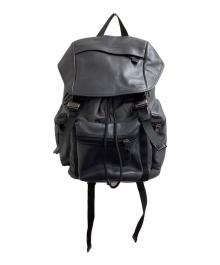 COACH（コーチ）の古着「パーフォレイテッド バックパック リュック / F57477」｜グレー