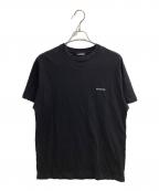 BALENCIAGAバレンシアガ）の古着「スモールロゴプリントＴシャツ　/　613968 TYK28」｜ブラック