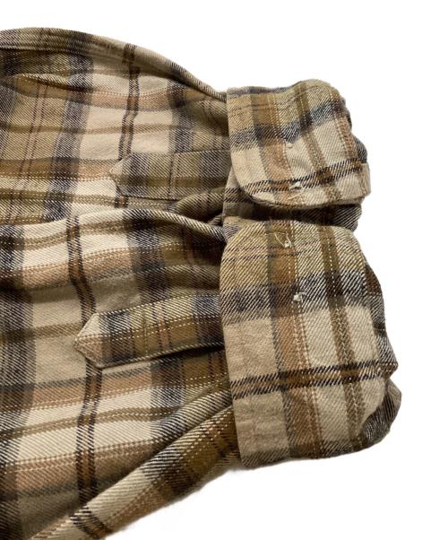 CarHartt（カーハート）CarHartt (カーハート) 長袖チェックネルシャツ / S145DES ベージュ サイズ:Sの古着・服飾アイテム