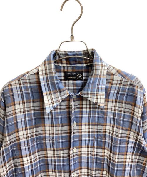 J.C.PENNY（ジェーシーペニー）J.C.PENNY (ジェーシーペニー) チェックシャツ / 70s～80s ブルー サイズ:Mの古着・服飾アイテム