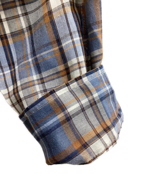 J.C.PENNY（ジェーシーペニー）J.C.PENNY (ジェーシーペニー) チェックシャツ / 70s～80s ブルー サイズ:Mの古着・服飾アイテム