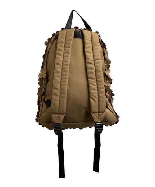 OUTDOOR PRODUCTS（アウトドア プロダクツ）OUTDOOR PRODUCTS (アウトドア プロダクツ) MUVEIL (ミュベール) 21SS / フラワーモチーフ コラボリュック ブラウンの古着・服飾アイテム