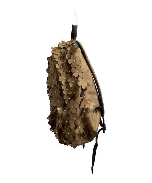 OUTDOOR PRODUCTS（アウトドア プロダクツ）OUTDOOR PRODUCTS (アウトドア プロダクツ) MUVEIL (ミュベール) 21SS / フラワーモチーフ コラボリュック ブラウンの古着・服飾アイテム