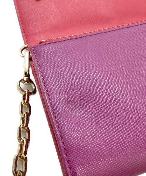 TORY BURCH（トリーバーチ）TORY BURCH (トリーバーチ) チェーンショルダーウォレット / HFA031 ピンクの古着・服飾アイテム
