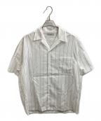 WACKO MARIAワコマリア）の古着「STRAIPED OPEN COLLAR SHIRT」｜ホワイト