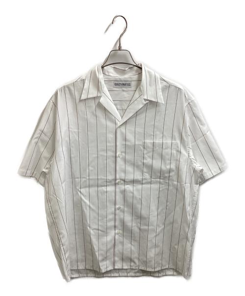 WACKO MARIA（ワコマリア）WACKO MARIA (ワコマリア) STRAIPED OPEN COLLAR SHIRT ホワイト サイズ:Lの古着・服飾アイテム