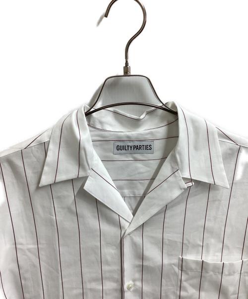 WACKO MARIA（ワコマリア）WACKO MARIA (ワコマリア) STRAIPED OPEN COLLAR SHIRT ホワイト サイズ:Lの古着・服飾アイテム