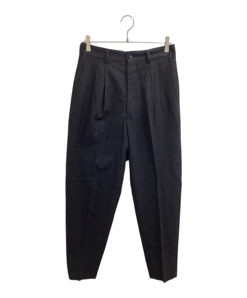 COMME des GARCONS HOMME（コムデギャルソン オム）COMME des GARCONS HOMME (コムデギャルソン オム) 80s ウール2タックスラックス【AD1988】 ブラック サイズ:Mの古着・服飾アイテム