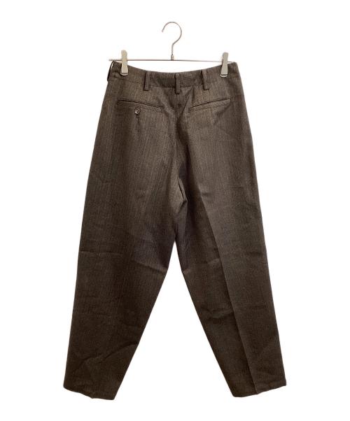 Y's for men（ワイズフォーメン）Y'S for men (ワイズフォーメン) ウール ストライプ 2B セットアップスーツ ブラウン サイズ:Mの古着・服飾アイテム