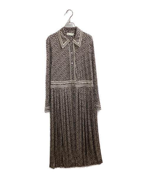 TORY BURCH（トリーバーチ）TORY BURCH (トリーバーチ) DITSY FLORAL KNIT SHIRTDRESS　/　145917 ブラック サイズ:12の古着・服飾アイテム