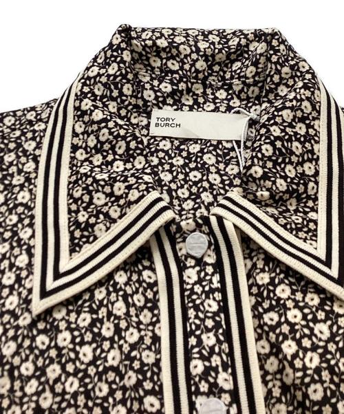 TORY BURCH（トリーバーチ）TORY BURCH (トリーバーチ) DITSY FLORAL KNIT SHIRTDRESS　/　145917 ブラック サイズ:12の古着・服飾アイテム