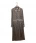 TORY BURCH（トリーバーチ）の古着「DITSY FLORAL KNIT SHIRTDRESS　/　145917」｜ブラック