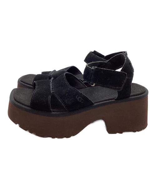 UGG（アグ）UGG (アグ) W NEW HEIGHTS ANKLE STRAP　/　FD1124L ブラック サイズ:24の古着・服飾アイテム