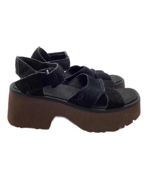 UGG（アグ）UGG (アグ) W NEW HEIGHTS ANKLE STRAP　/　FD1124L ブラック サイズ:24の古着・服飾アイテム