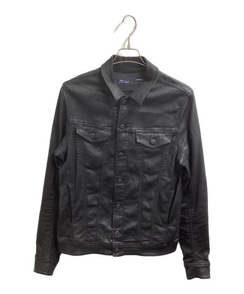 DIESEL（ディーゼル）DIESEL (ディーゼル) ELSHAR コーディング加工 デニムジャケット ブラック サイズ:Mの古着・服飾アイテム