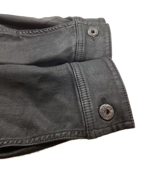 DIESEL（ディーゼル）DIESEL (ディーゼル) ELSHAR コーディング加工 デニムジャケット ブラック サイズ:Mの古着・服飾アイテム