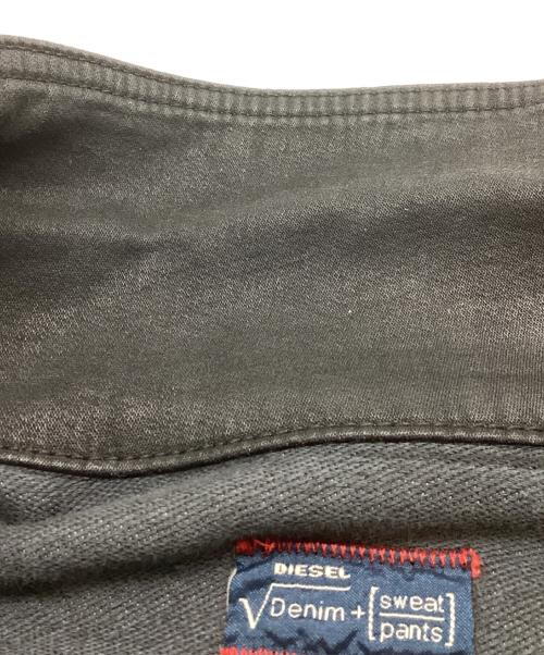 DIESEL（ディーゼル）DIESEL (ディーゼル) ELSHAR コーディング加工 デニムジャケット ブラック サイズ:Mの古着・服飾アイテム