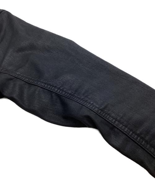 DIESEL（ディーゼル）DIESEL (ディーゼル) ELSHAR コーディング加工 デニムジャケット ブラック サイズ:Mの古着・服飾アイテム