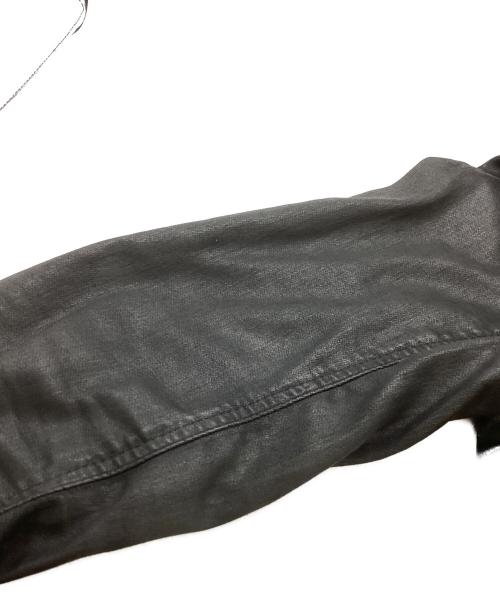 DIESEL（ディーゼル）DIESEL (ディーゼル) ELSHAR コーディング加工 デニムジャケット ブラック サイズ:Mの古着・服飾アイテム