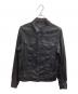 DIESEL（ディーゼル）の古着「ELSHAR コーディング加工 デニムジャケット」｜ブラック