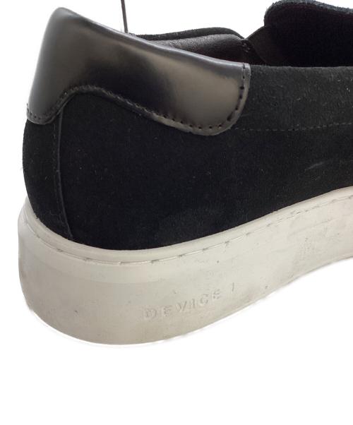 DEVICE 1（デバイスワン）DEVICE 1 (デバイスワン) SLIPON SNEAKER / スリッポン / AMGS249535 ブラック サイズ:27.5の古着・服飾アイテム