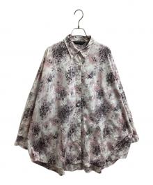 mizuiro-ind（ミズイロインド）の古着「総柄シャツ」｜グレー×ピンク