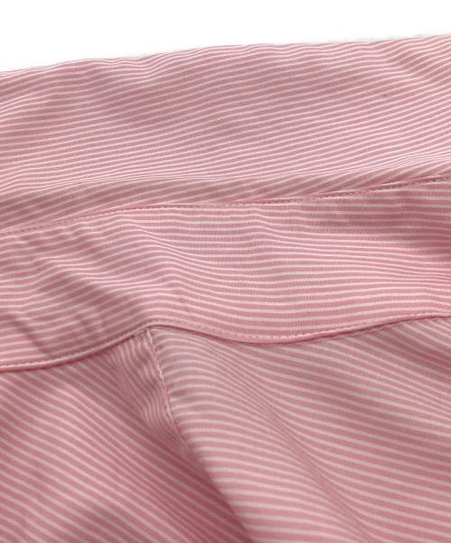ATON（エイトン）ATON (エイトン) GIZA STRIPE STANDARD SHIRT / ギザストライプスタンダードシャツ / BLAGSM1001 ピンク サイズ:02の古着・服飾アイテム