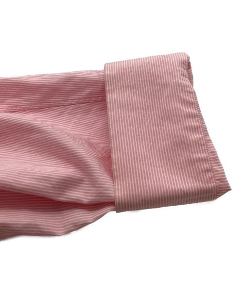 ATON（エイトン）ATON (エイトン) GIZA STRIPE STANDARD SHIRT / ギザストライプスタンダードシャツ / BLAGSM1001 ピンク サイズ:02の古着・服飾アイテム