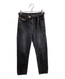sacai（サカイ）の古着「Straight Denim Pants / 23SS / ストレートデニムパンツ / 23-06510」｜ブラック