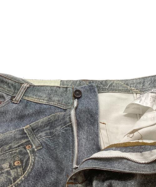 ANDERSSON BELL（アンダーソンベル）ANDERSSON BELL (アンダーソンベル) VINTAGE REWORK PRINTED JEANS / ヴィンテージリワークプリントジーンズ / APA561M インディゴ サイズ:XLの古着・服飾アイテム