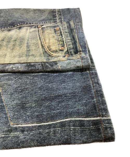 ANDERSSON BELL（アンダーソンベル）ANDERSSON BELL (アンダーソンベル) VINTAGE REWORK PRINTED JEANS / ヴィンテージリワークプリントジーンズ / APA561M インディゴ サイズ:XLの古着・服飾アイテム