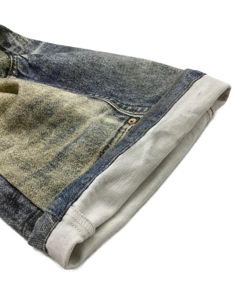 ANDERSSON BELL（アンダーソンベル）ANDERSSON BELL (アンダーソンベル) VINTAGE REWORK PRINTED JEANS / ヴィンテージリワークプリントジーンズ / APA561M インディゴ サイズ:XLの古着・服飾アイテム