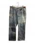 ANDERSSON BELL（アンダーソンベル）の古着「VINTAGE REWORK PRINTED JEANS / ヴィンテージリワークプリントジーンズ / APA561M」｜インディゴ