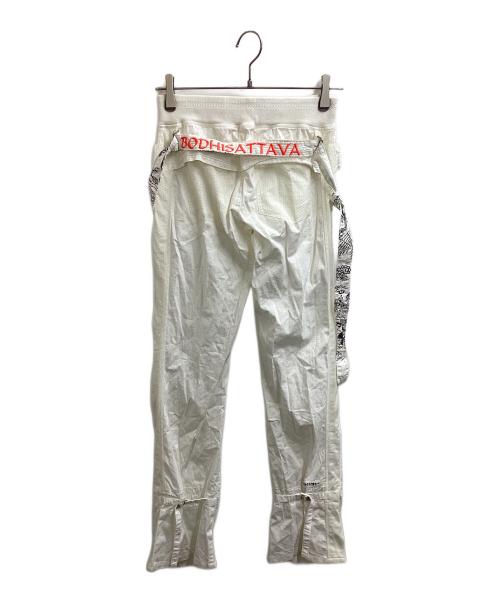 SABOTAGE（サボタージュ）SABOTAGE (サボタージュ) ボンテージパンツ ホワイト サイズ:26の古着・服飾アイテム