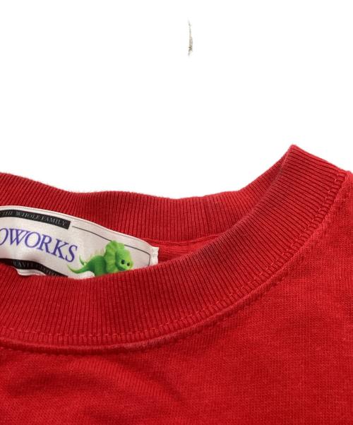 Dinoworks（ディノワークス）DINOWORKS (ディノワークス) ADHD T-shirts レッド サイズ:不明の古着・服飾アイテム
