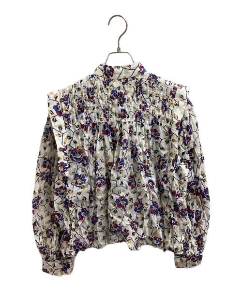 ISABEL MARANT ETOILE（イザベルマランエトワール）ISABEL MARANT ETOILE (イザベルマランエトワール) フラワープリントピンタックブラウス / HT1664-22P032E アイボリー サイズ:表記不明の古着・服飾アイテム
