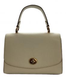 COACH（コーチ）の古着「ターンロック 2WAYショルダーバッグ　/　F76618」｜ホワイト