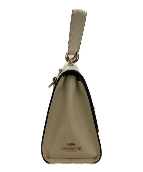 COACH（コーチ）COACH (コーチ) ターンロック 2WAYショルダーバッグ　/　F76618 ホワイトの古着・服飾アイテム