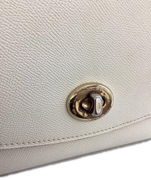 COACH（コーチ）COACH (コーチ) ターンロック 2WAYショルダーバッグ　/　F76618 ホワイトの古着・服飾アイテム