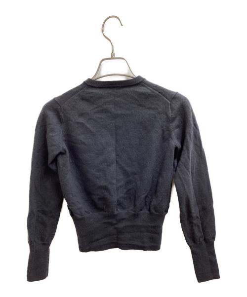 Vivienne Westwood RED LABEL（ヴィヴィアンウエストウッドレッドレーベル）Vivienne Westwood RED LABEL Orb Logo Embroidery Wool Cardigan / クルーネックニットカーディガン / 16-03-162002 グレー サイズ:2の古着・服飾アイテム