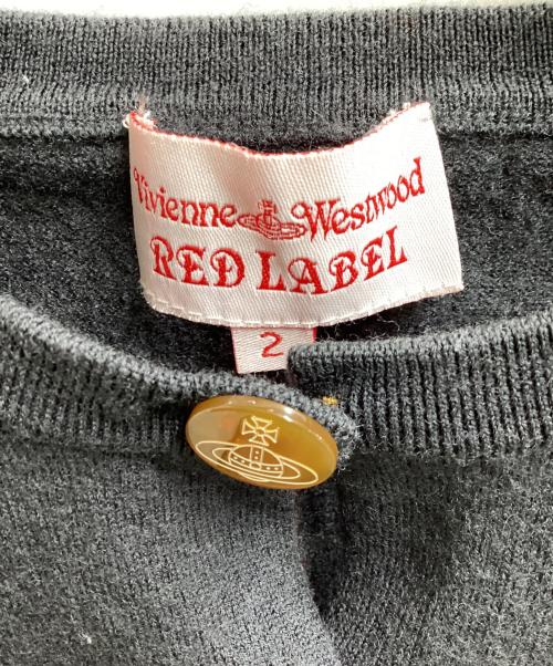 Vivienne Westwood RED LABEL（ヴィヴィアンウエストウッドレッドレーベル）Vivienne Westwood RED LABEL Orb Logo Embroidery Wool Cardigan / クルーネックニットカーディガン / 16-03-162002 グレー サイズ:2の古着・服飾アイテム