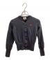 Vivienne Westwood RED LABEL（ヴィヴィアンウエストウッドレッドレーベル）の古着「Orb Logo Embroidery Wool Cardigan / クルーネックニットカーディガン / 16-03-162002」｜グレー
