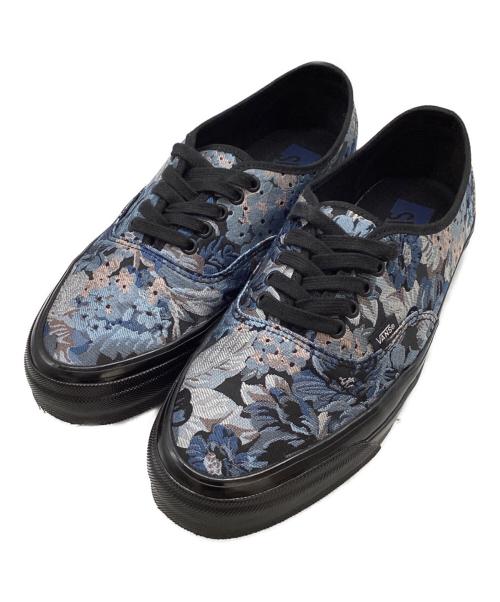VANS（ヴァンズ）VANS (ヴァンズ) AUTHENTIC 44 FLORAL / FLORAL EMBROIDERY LOWCUT SNEAKERS / VN000EBNNGV ブルー×ブラック サイズ:US 10.5の古着・服飾アイテム
